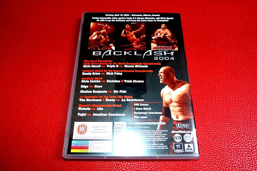 Wwe: Backlash 2004 [DVD]: Amazon.co.uk: DVD & Blu-ray